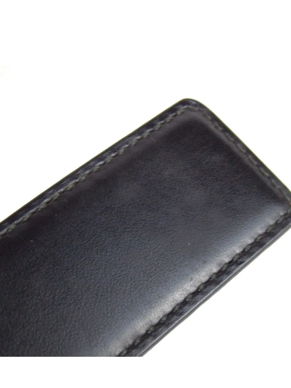 Gucci Black Leather Belt with Gold G Buckle